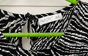 Chic Zebra Print Peplum Top