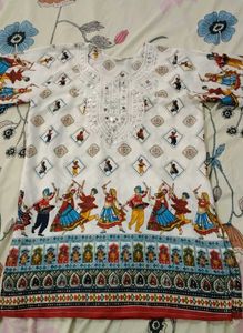 Vibrant Ethnic Print Kurta