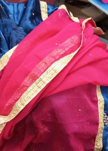 Embroidered Blue Ethnic Set