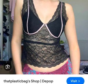 Lace Black Bralette Top