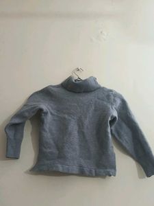 Gray Turtleneck Sweater