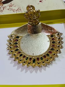Decorative GaneshaIdolTray haldi kumkum newwdtta