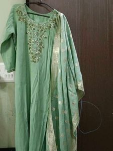 Embellished Mint Green Kurta