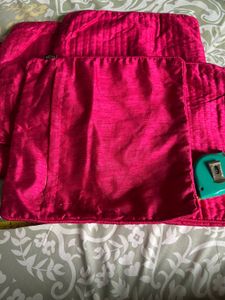 Vibrant Pink Textured Cushion Covers (Set of 5)