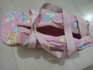 Cute Pink Teddy Bear &amp; Bunny Bag
