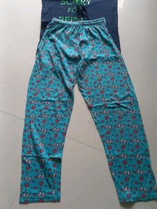 Navy Blue T-Shirt and night pants