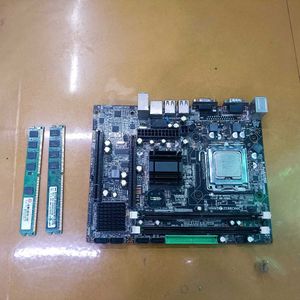 ZEBRONICS MOTHERBOARD + INTEL CORE DUO PROSSESOR