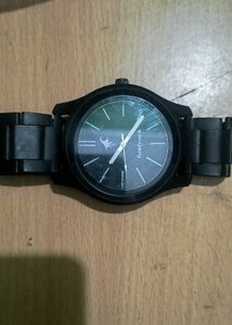 Fastrack Black Metal Watch