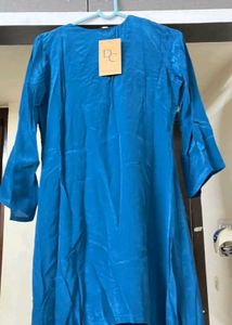 NEW Mirror Blue C Cut Kurta With Pant