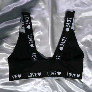Black Thong with "LOVE panty