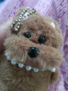 Cute Plush Dog Keychain
