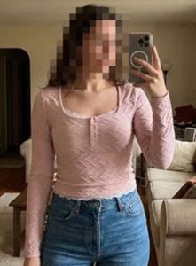 Pink Lace Top Savana