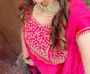 Elegant Pink Lehenga Choli Set