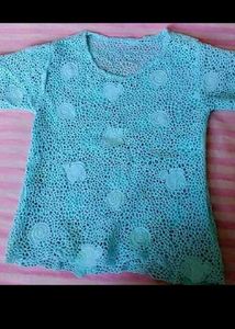 Beautifully Crafted Teal Lace Top
