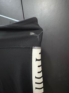 Puma sports Black &amp; White Leggings