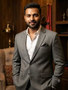 Men's Grey Blazer Suit
