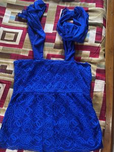 Vibrant peplum top