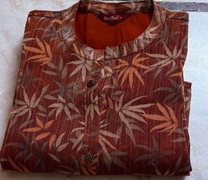 Women's Long Top – Rust Brown