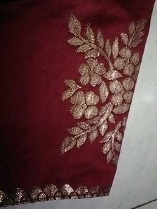Elegant Yellow Floral Saree with blouse