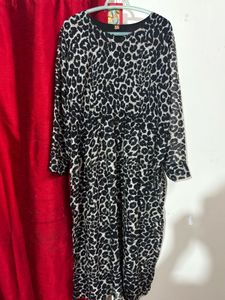 Chic Leopard Print kurta