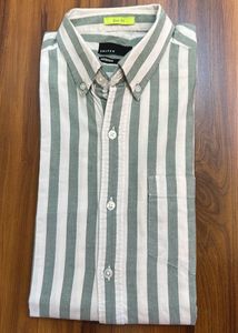 New-Men's Striped Slim Fit Casual Shirt
