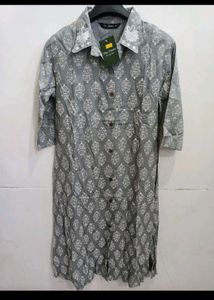 Grey Ethnic Kurta Set