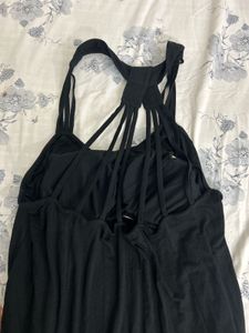 Black Cut-Out Strappy Dress