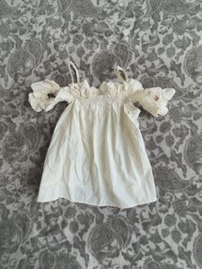 Off-Shoulder Ruffled Cream Top