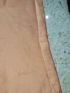 Peach Embroidered Kurta Set with Floral Bottom