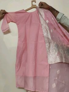 Pink Kurta Set with Dupatta