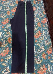 Classic Navy Blue Textured Pants