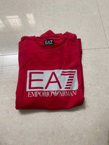 EA7 Emporio Armani Red Sweatshirt