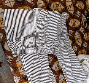 Striped High-Waisted Pant For men and women