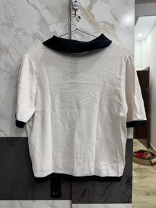 Chic Colorblock Polo T-Shirt