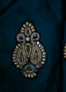 Elegant Green Emborided Ethnic Gown