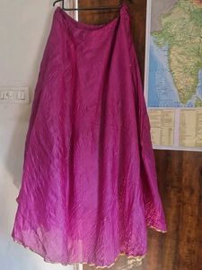 Vibrant Pink Ethnic Skirt