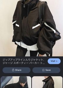 Black Zip-Up Sporty Jacket imp