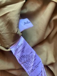 Khaki Pleated Wrap Skirt