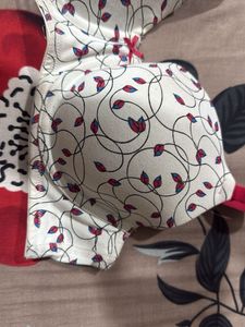 Charming Floral Print Bra