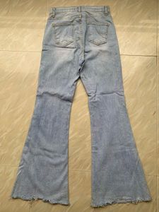 Light Wash Flared Jeans