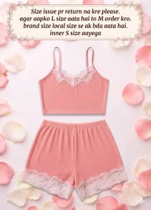 Cozy Lace nighty combo
