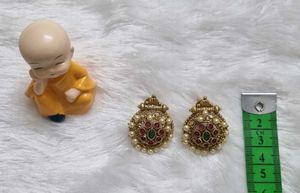Antique Gold Earrings with Pearls