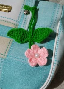 🌼 Handmade Crochet Flower Bag Charms 🌼