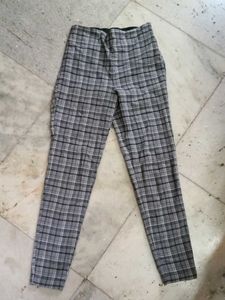 Plaid Slim Fit Pants