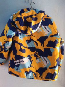 Cool Camo yellow and blue Print Jacket
