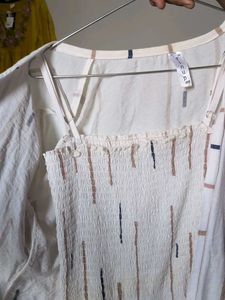 Chic Striped Smocked Top