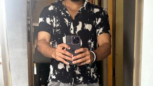 Black & White Tie-Dye Shirt zudio