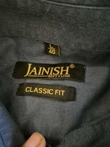 Shirt Full Sleeve Jainish Brand Teel Colour