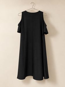 River Island Black Cold Shoulder Dress