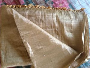gold colour cotton saree